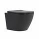 Унітаз підвісний Qtap Robin Ultra Quiet 520&times;365&times;340 мм, Anthracite, з сидінням Slim Duroplast / Soft-close / Quick Release QTROB26AN48995 SD00055119 фото 1