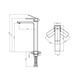 Змішувач для раковини Qtap Gemini високий QTGEM269BLM45678 Black Matt SD00051802 фото 2