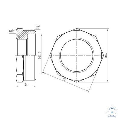 Футорка Thermo Alliance Forte 2"х1" 1/4 НВ SF3745032 SD00002738 фото