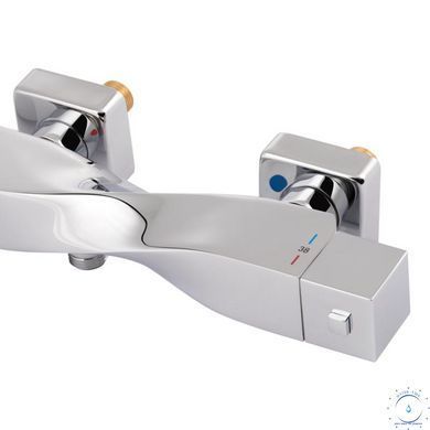 Змішувач для душу Qtap Zkrouceny термостатичний QTZKR40T105C Chrome SD00041868 фото