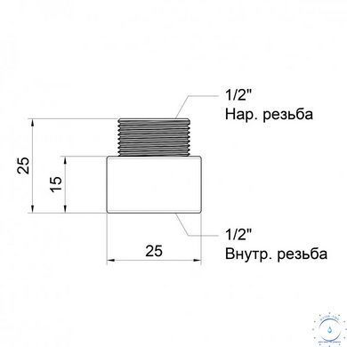 Удлинитель Icma 15х1/2" №19 SD00020806 фото