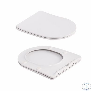 Унітаз підвісний Qtap Robin Ultra Quiet 520&times;365&times;340 мм, Marble, з сидінням Slim Duroplast / Soft-close / Quick Release QTROB26MR48998 SD00055122 фото