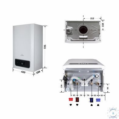Котел газовий Thermo Alliance Ewa System 24 кВт одноконтурний, конденсаційний SD00051432 фото