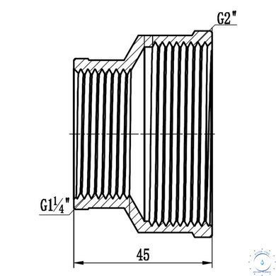 Муфта редукційна Thermo Alliance Forte 2"х1" 1/4 ВВ SF3575032 SD00002542 фото