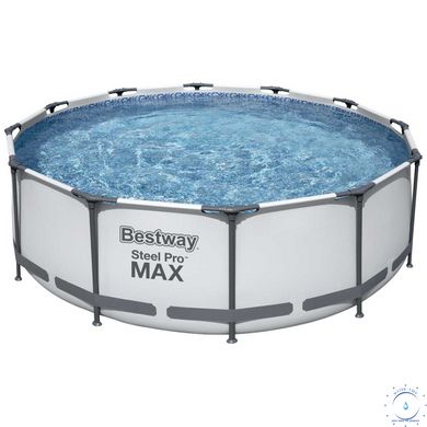 Каркасный бассейн Bestway 56420 (366х122 см) с картриджным фильтром, тентом и стремянкой ap102 фото