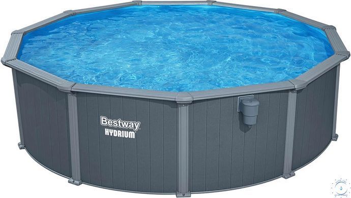 Збірний басейн Bestway Hydrium 561CU (488х132 см) з пісочним фільтром, драбиною та тентом 31240 фото