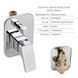 Комплект для душа Qtap Namesti Chrome: Смеситель QTNAM6225102NC + Лейки (QTRUC125CRM45954,QTHLA107CRM45784) + Шланг QTHADPVC200C + QTCRMBH130 SD00053672 фото 3