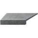 Кутовий Г-подібний елемент бортової плитки Aquaviva Granito Gray, 595x345x50(20) мм (лівий/45°) ap6621 фото 1
