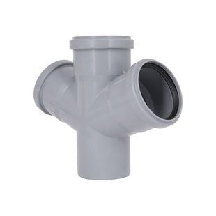 Хрестовина каналізаційна Ostendorf-OSMA HT-System PLUS d75/75/75/75&times;67&deg; SD00057491 фото