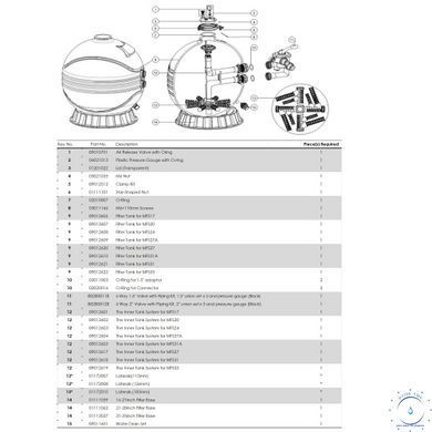 Песочный фильтр Emaux MFS27 (18 м3/ч, D675) 22092 фото