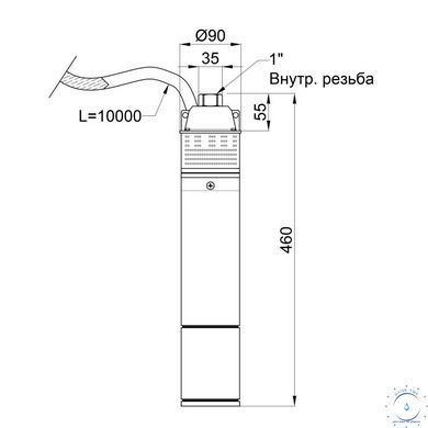 Насос погружной вихревой Thermo Alliance 4SKM-100 0,75 кВт SD00046795 фото