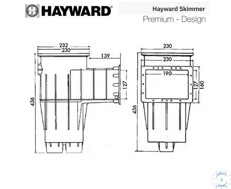 Скимер Hayward 3111DGR Premium Standart под лайнер ap6129 фото