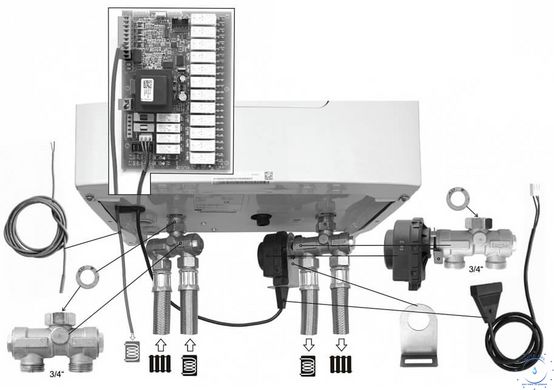 Protherm Fugas гідравлічне під`єднання Аква Комплекту до електрокотлів 0010027587	 фото