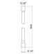 Шланг для ручного душа Qtap Hadice 1600 мм прямоугольный QTHADPVCSQ160B Black Matt SD00051170 фото 2