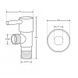 Кран кутовий Thermo Alliance Standart (ручка паличка) з керам.буксою 1/2"Н х 3/4"Н SF343W1520 SD00053530 фото 2