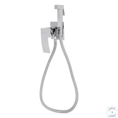 Набор для гігієнічного душу Qtap Swan Cascada прямокутний QTSWA262CRM45567 Chrome SD00051691 фото