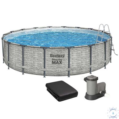 Каркасный бассейн Bestway 5618Y (549х122 см), с картриджным фильтром, лестницей и защитным тентом. ap16937 фото