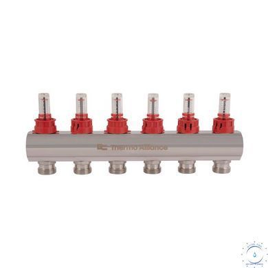 Колектор з витратомірами Thermo Alliance Standart 1" 6 виходів SD235W6 SD00021384 фото