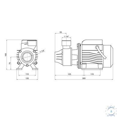 Насос поверхностный вихревой Thermo Alliance QBm80 0,75 кВт SD00046835 фото