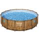 Каркасный бассейн Bestway Дерево 56725 (488х122 см) с картриджным фильтром, стремянкой и тентом. ap4907 фото 2