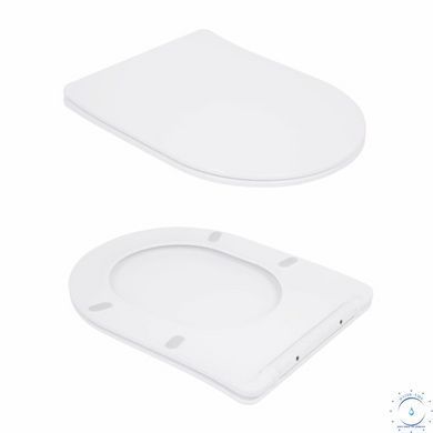 Унитаз подвесной Qtap Robin Ultra Quiet безободковый с сиденьем Soft-close 520x365x365 мм WHITE SD00052888 фото