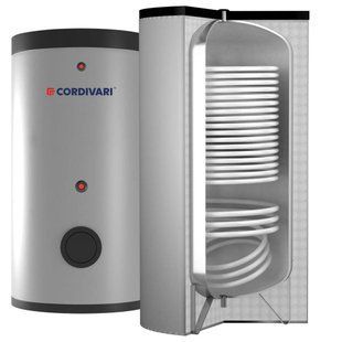 Бойлер 300 л BOLLY&reg; 2 XL (2 теплообменника, подключение по оси) WB (твердая несъемная изоляция) POLYWARM&reg; Cordivari srl 3134162320002 фото