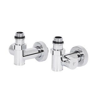 Комплект кранов Thermo Alliance Standart 1/2", хром, для полотенцесушителя угловой SF395W15HE SD00046629 фото