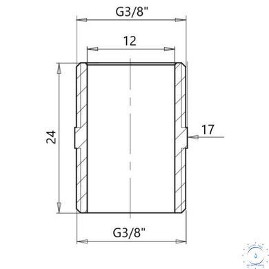 Ніпель Icma 3/8" ЗР №1210 SD00030443 фото