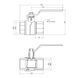Кран кульовий Thermo Alliance Forte 1&nbsp;1/2" ВР для води (ручка) SF600W40 SD00010551 фото 2