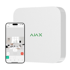 Ajax NVR (16ch) (8EU) white Мережевий відеореєстратор via30457 фото