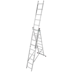 KRAUSE Corda Универсальная 3-секционная лестница 3х9 ст via29836 фото