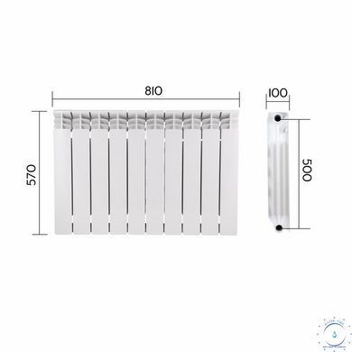 Радиатор биметаллический Thermo Alliance Bi-Vulcan PLUS 500/100 1,8 кг SD00052842 фото
