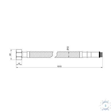 Гибкая подводка для воды Thermo Alliance Standart М10 100 см (пара) SD396W100 SD00010879 фото
