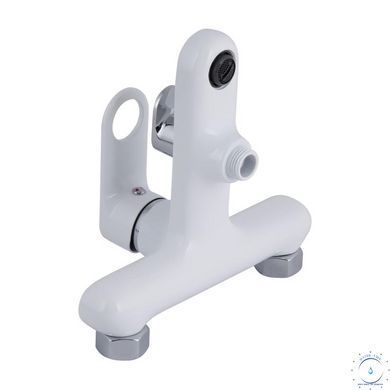 Змішувач для ванни Qtap Jay (з душовим гарнітуром) QTJAY259CRW45553 Chrome/White SD00051677 фото