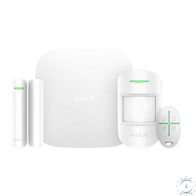 Ajax StarterKit 2 – Стартовий комплект системи безпеки – білий ajax005460  фото