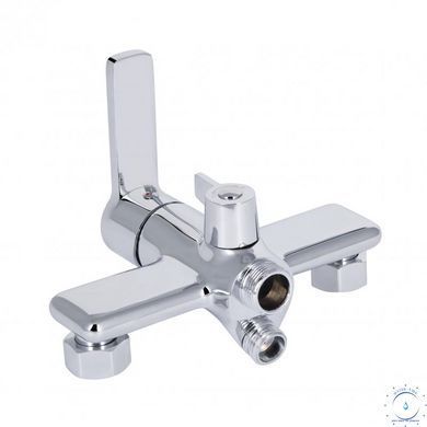 Змішувач для ванни Qtap Taurus з довгим поворотним виливом (з душовим гарнітуром) QTTAU260CRM45663 Chrome SD00051787 фото