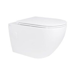 Унитаз подвесной Qtap Robin безободковый с сиденьем Soft-close QT13332141ERW SD00042540 фото