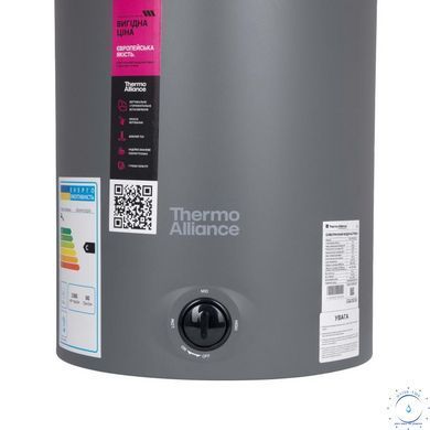 Водонагреватель электрический Thermo Alliance 100 л, Grey,универсальный, мокрый ТЭН 1,5 кВт D100VH15Q3G SD00055135 фото