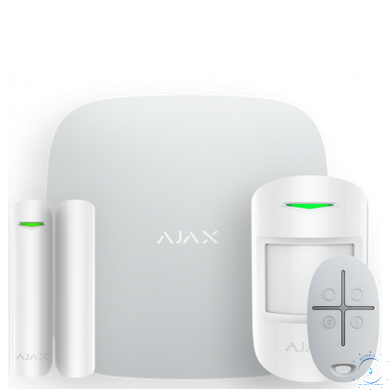 Ajax StarterKit - комплект бездротової GSM-сигналізації - білий ajax005601  фото