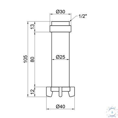 Фильтрующий картридж Thermo Alliance Standart для самопромывного фильтра (1/2", 3/4") TAS127FW1520 SD00052830 фото