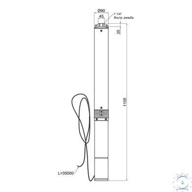 Насос заглибний відцентровий Thermo Alliance 4SSM4-14 1,1 кВт SD00046785 фото