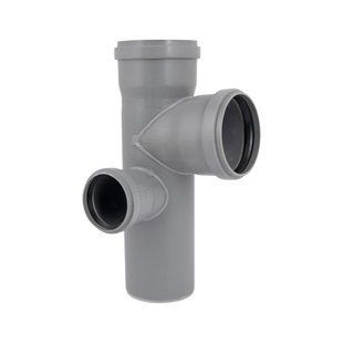 Хрестовина каналізаційна двоплощинна Ostendorf-OSMA HT-System PLUS d110/110/110/75&times;87&deg; (Л) SD00057597 фото
