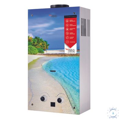Газова колонка Aquatronic димохідна JSD20-AG308 10 л скло (пляж) 66781 фото