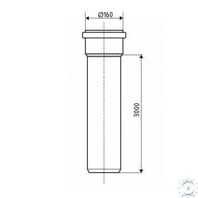 Труба канализационная Ostendorf-OSMA KG System d160&times;3000&nbsp;мм SD00057300 фото