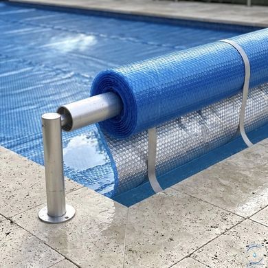 Солярное покрытие Aquajoy&nbsp;Platinum Bubbles 500 мкм, ширина 3.5 м (50 пог. м), серебристый/голубой 42284 фото