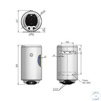 Электрический водонагреватель Thermo Alliance Spectra 80 л вертикальный, мокрий ТЕН 2,0 кВт, d 435 мм SD00056725 фото