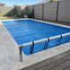 Солярное покрытие Aquajoy&nbsp;Platinum Bubbles 500 мкм, ширина 3.5 м (50 пог. м), серебристый/голубой 42284 фото 6