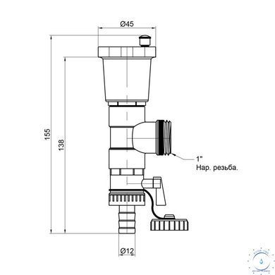 Сливная группа Thermo Alliance Standart 1'' SD340W25 SD00021407 фото