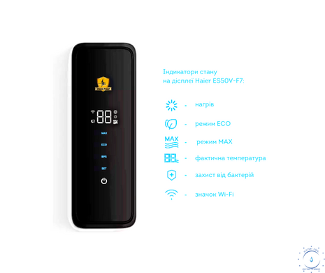 Бойлер 80 литров Haier ES80V-F7 (UA) HR11 фото