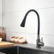 Змішувач для кухні Lidz Aria 015F31 (k35) з гнучким виливом LDARI015F31BGRP49566 Graphite/Black SD00055690 фото 9